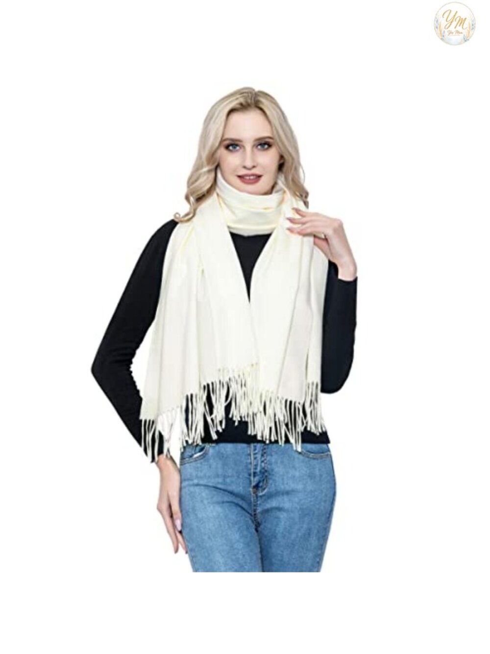 Wool Pashmina Scarf Shawl Wrap Soft Warm Women Wedding Formal Evening
